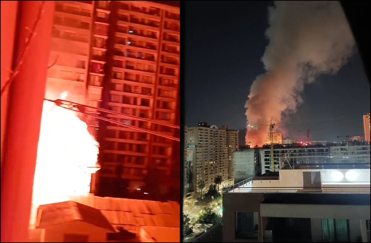 Edificio en San Pablo con Teatinos es destruido por incendio: Hay cortes de tránsito por peligro de derrumbe