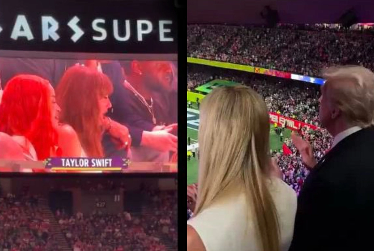 VIDEO| Trump usó el Super Bowl como una competencia de popularidad con Taylor Swift: Hubo pifias