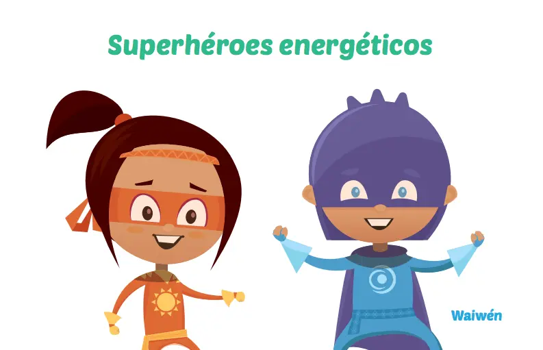 Superhéroes energéticos.