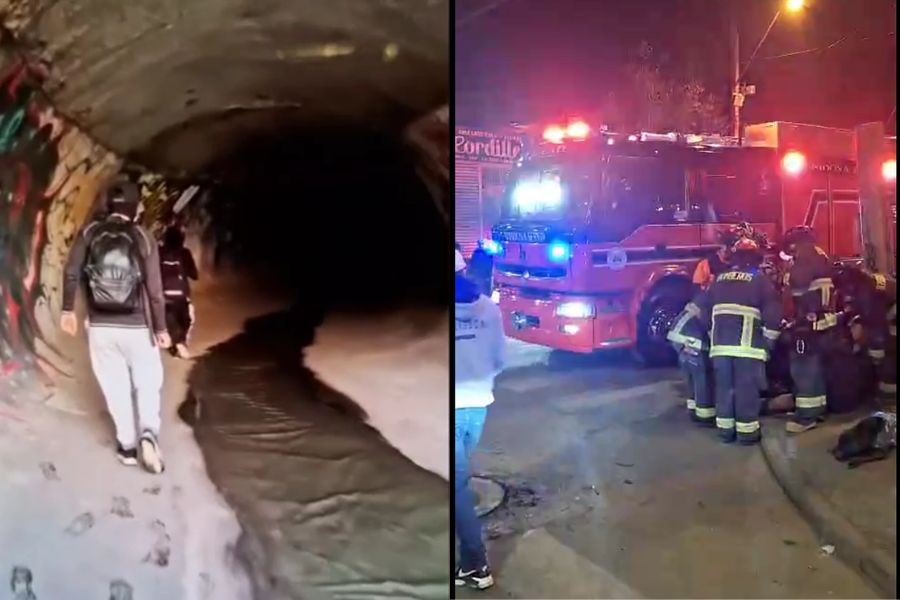 Cinco amigos caminaron de Franklin a La Pintana por túneles de aguas servidas: Pidieron socorro