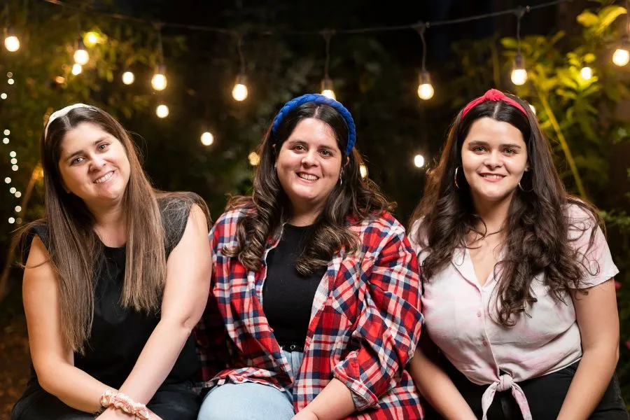 Hermanas Núñez: Ignacia, Andrea y María Paz.