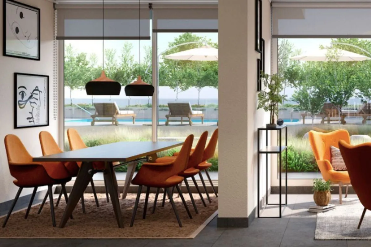 Imagen referencial de la planta de un edificio de la inmobiliaria.