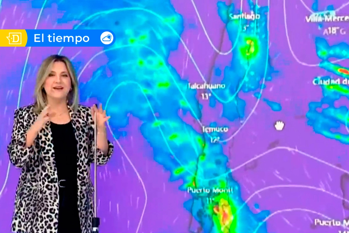 VIDEO| Michelle Adam confirma lluvia en Santiago: “Habrá nieve en cordillera y llegará con algo de viento”