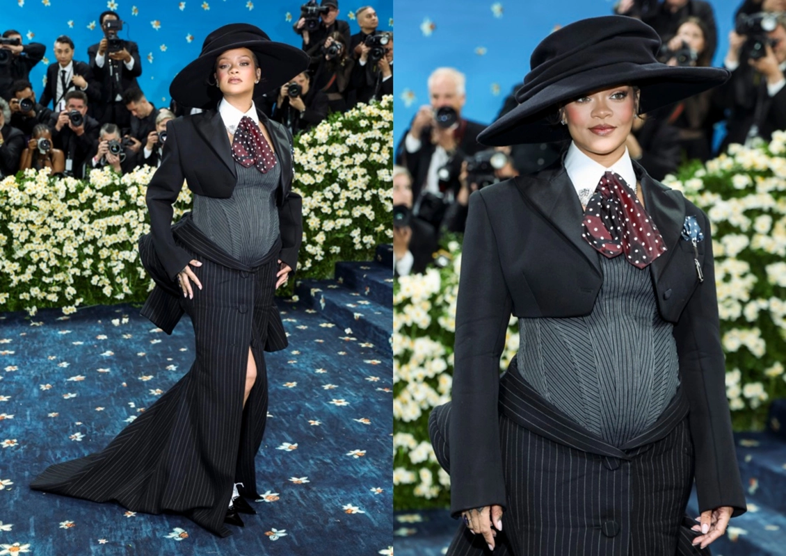 VIDEO| Rihanna anuncia su tercer embarazo en la Met Gala y se llena de felicitaciones