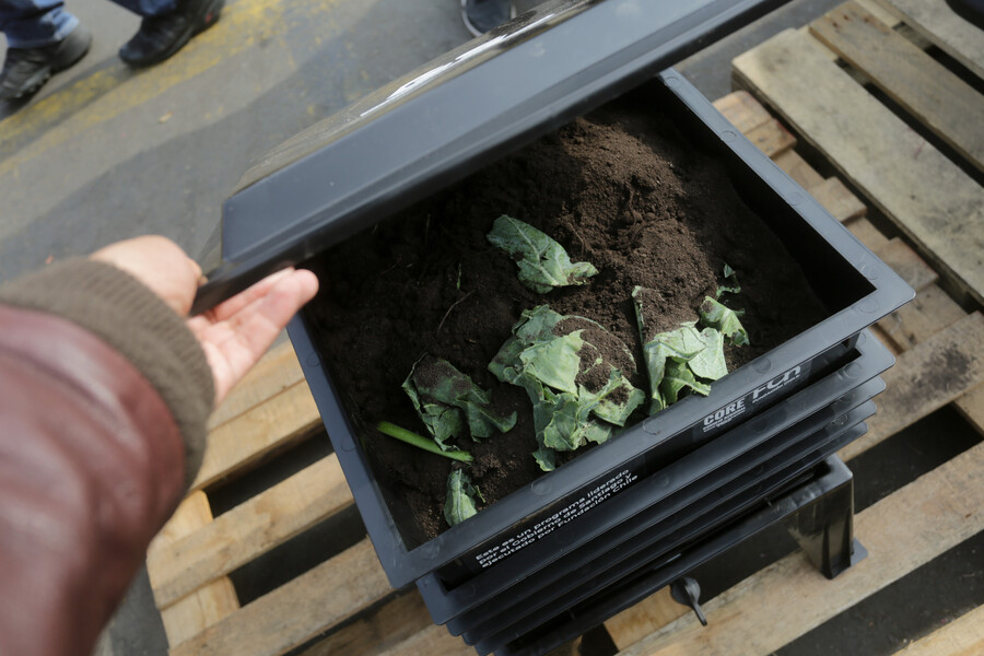 Municipios recolectan basura orgánica de las casas y la transforman en compost para usar en plazas