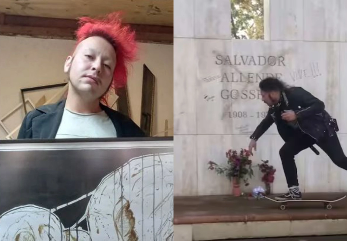 Identifican a skater que profanó tumba de Salvador Allende: Artista recoletano que es buscado por PDI
