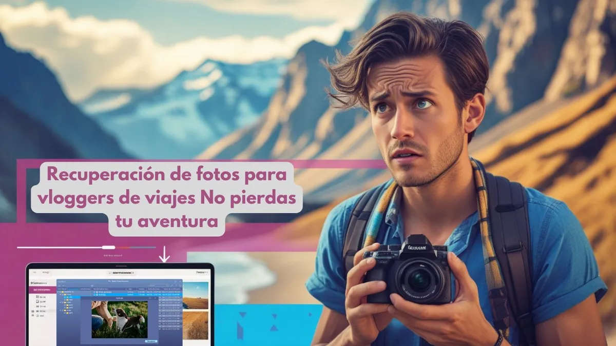 Recuperación de fotos para vloggers de viajes No pierdas tu aventura