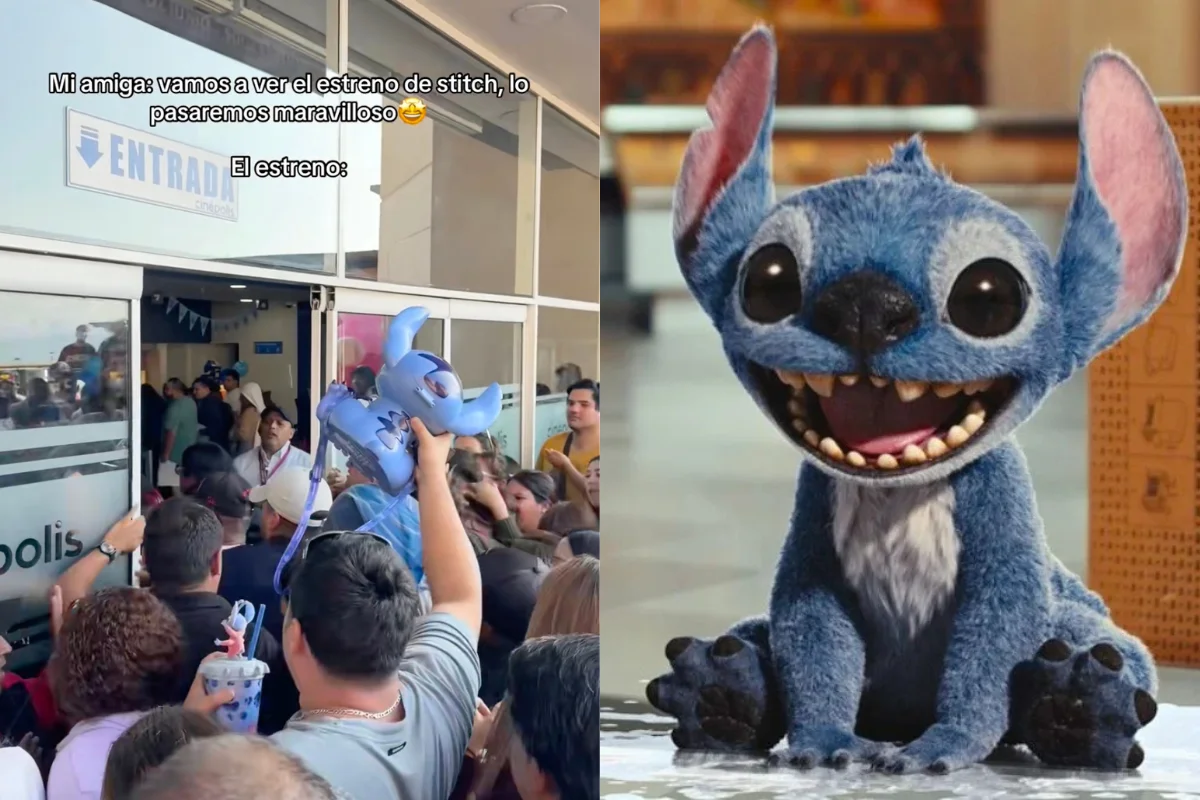 VIDEO| Entre empujones y gritos: Así fue el caótico estreno de Stitch en cine de Antofagasta
