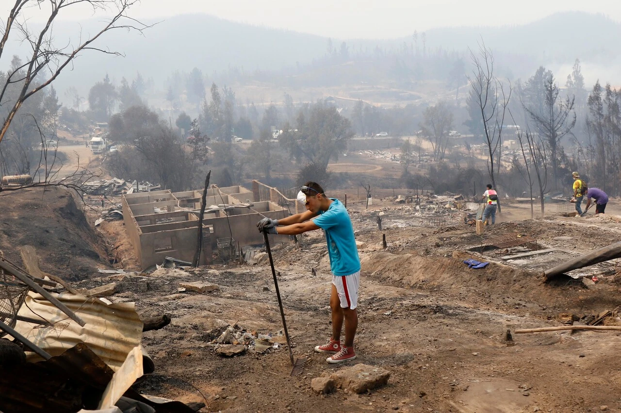 Costo social de los mega incendios en el sur: 11% de las familias rurales perdieron su modo de sustento