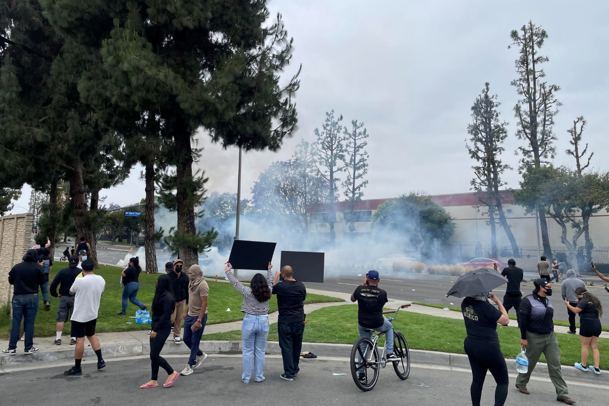 Despliegue anti migrantes de Trump desata caótica jornada de protestas entre redadas en Los Ángeles