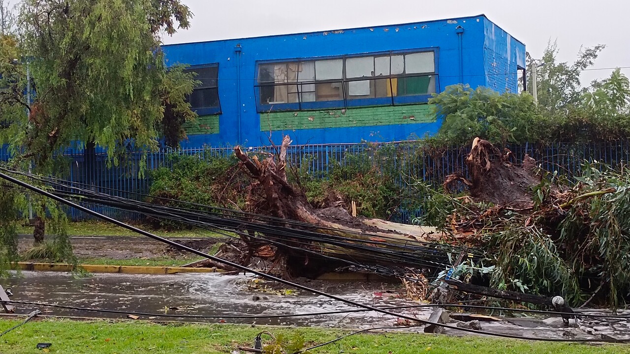 Senapred enciende las alarmas en Santiago: Viento con rachas de 70 km/h, 80 mm de lluvia y posible nieve