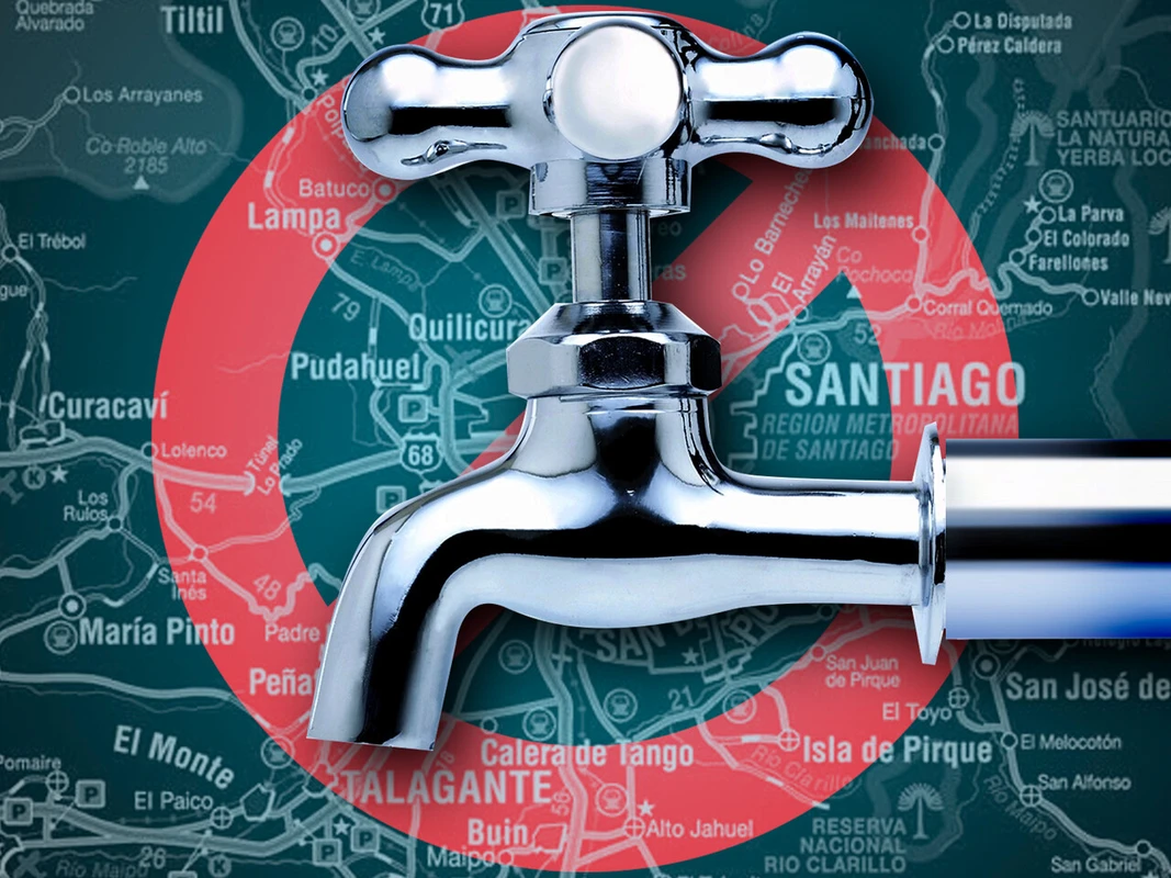 Mega corte de agua de 36 horas en Santiago: Se suma otra comuna, confirman horarios y puntos de abastecimiento