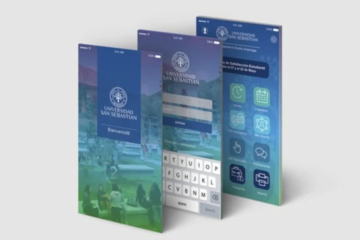 Diseño UX para App de Universidad San Sebastián.