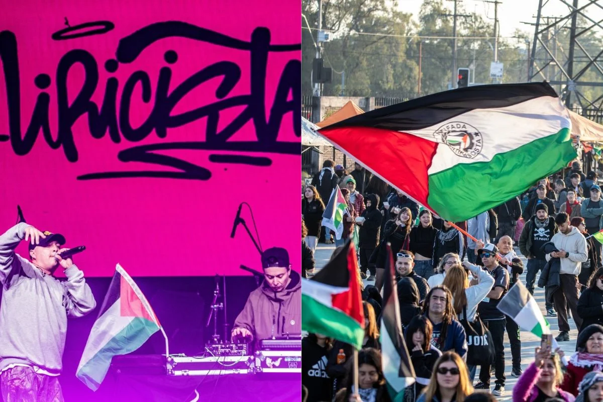 Con Juanito Ayala y Liricistas: Jornada cultural en La Cisterna por genocidio en Gaza reunió a 8 mil personas