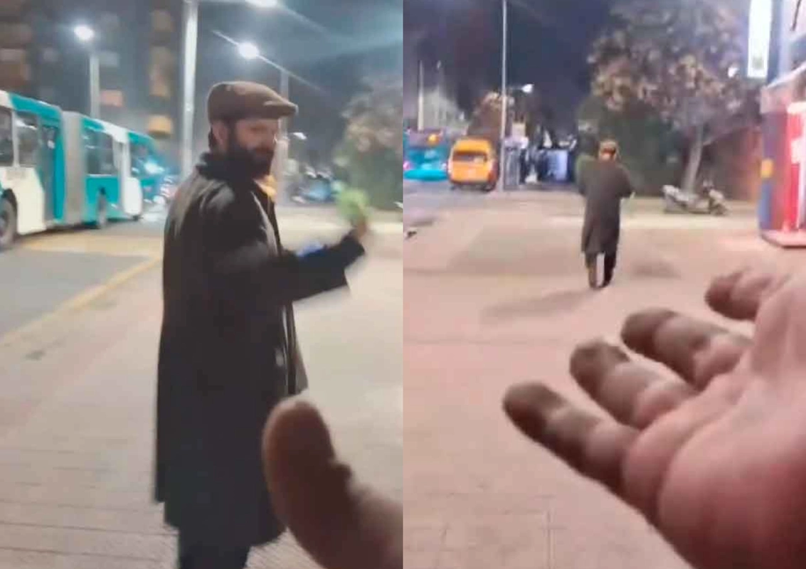 VIDEO| Sin escoltas y con celular en mano: Presidente Boric sorprende en vivo a tiktoker que transmitía en Barrio Yungay