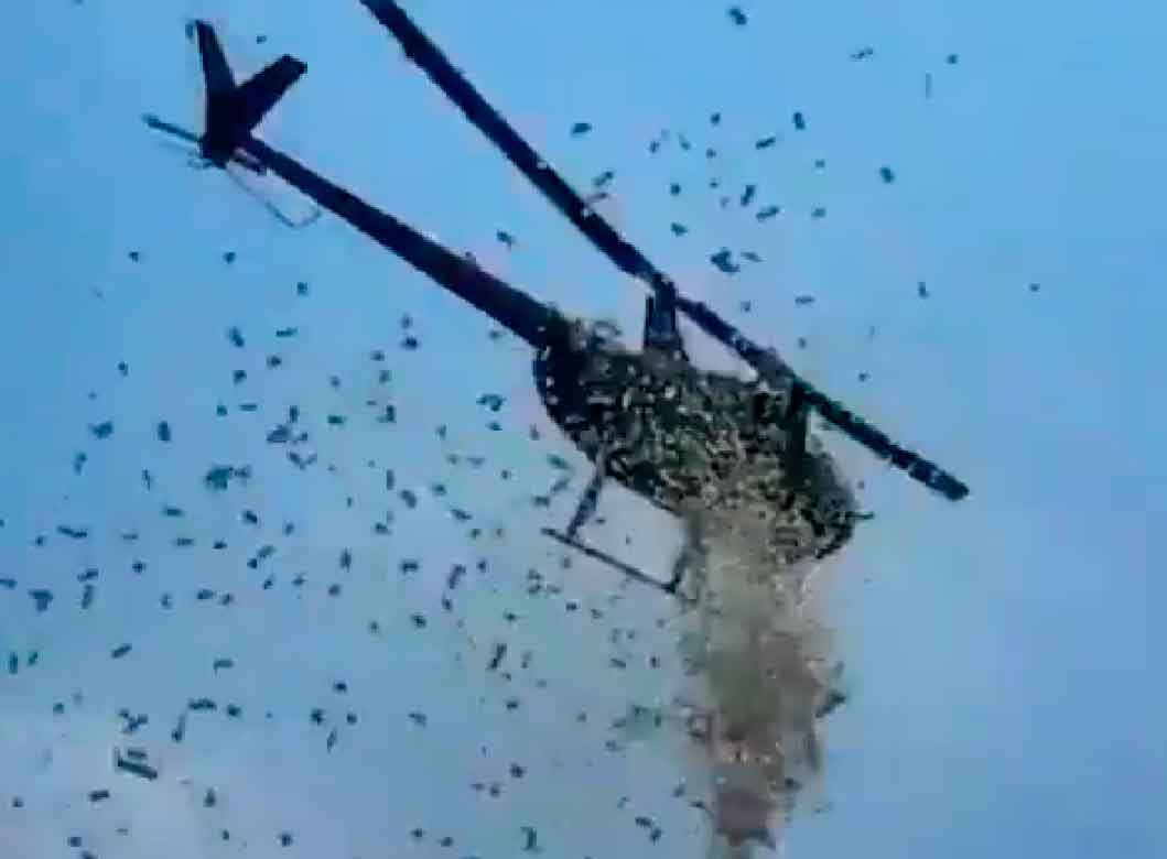 VIDEO| La conmovedora historia detrás del helicóptero que lanzó billetes desde el cielo en USA