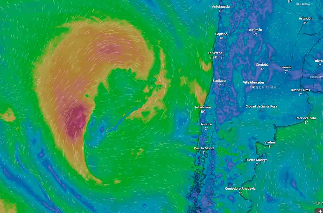 ¿Qué es un ciclón extratropical? Así será el fenómeno que llega a Chile y bajará las temperaturas el fin de semana