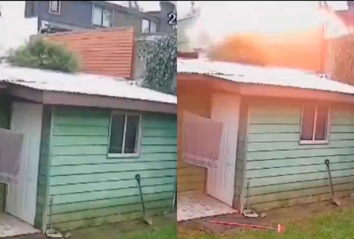VIDEO| Este fue el momento exacto de la explosión por gas en Temuco: Una adulta mayor fallecida y 35 damnificados