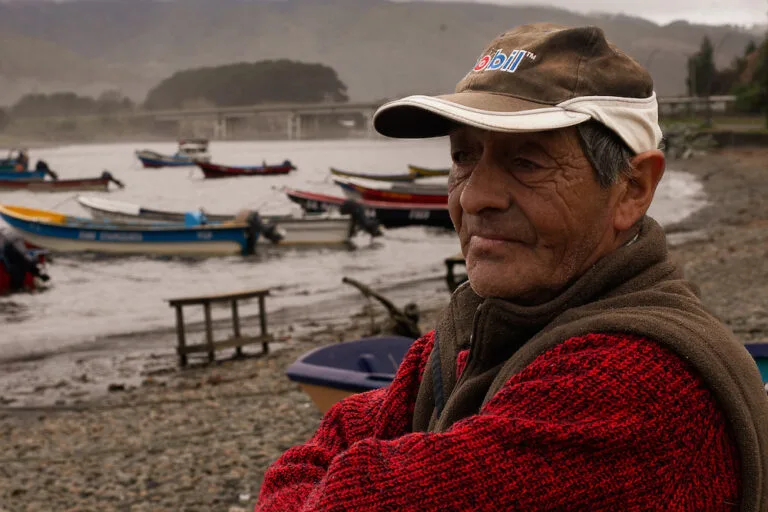 Pescador de la caleta Mississipi.