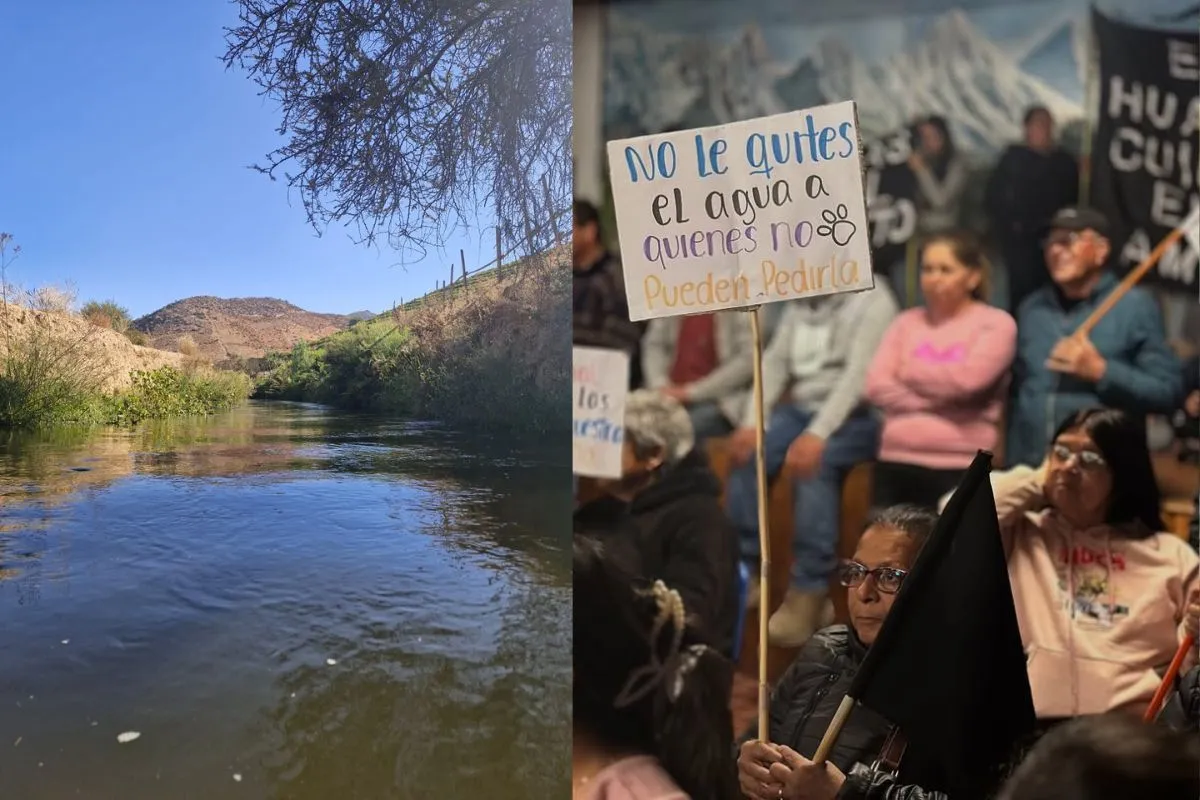 Vecinos de comuna más seca de Chile luchan contra entubamiento de canal centenario que usan para subsistir