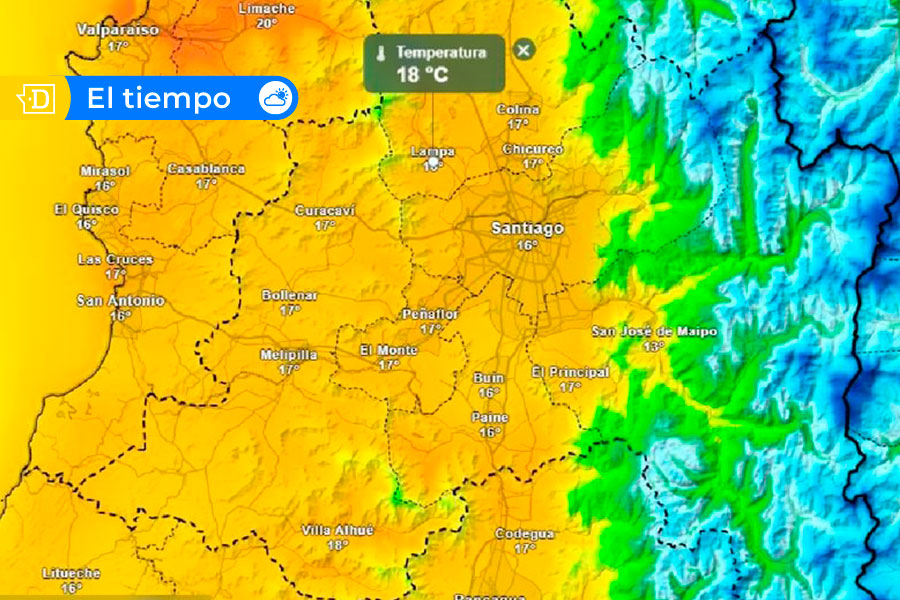 Meteored anuncia una “montaña rusa invernal” para la Región Metropolitana