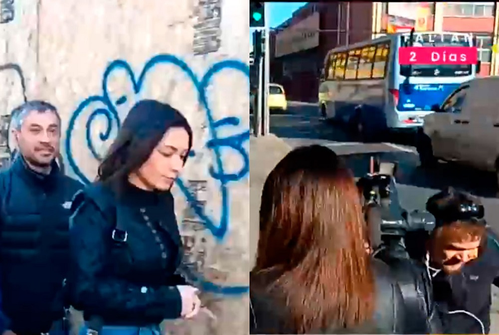 VIDEO| Camila Polizzi sale de su arresto domiciliario y causa caos en calles de Concepción