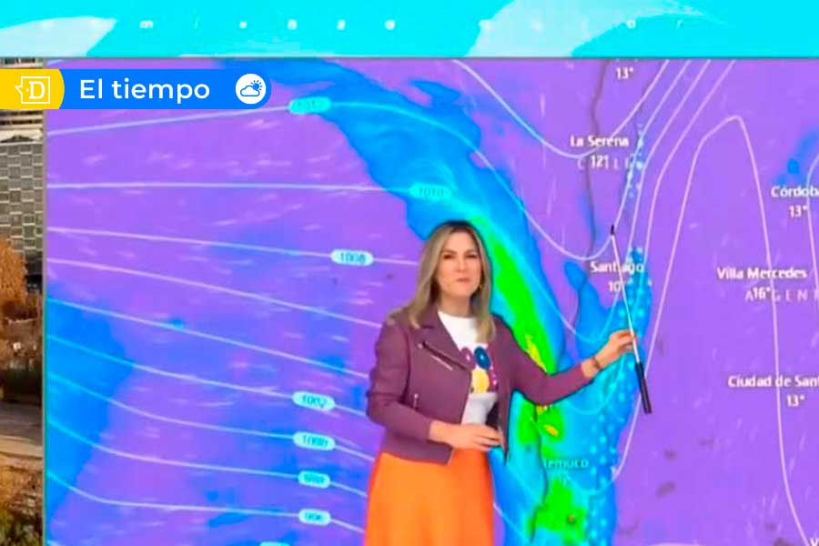 VIDEO| Michelle Adam confirma regreso de la lluvia fuerte: “Será bastante generosa en Santiago”