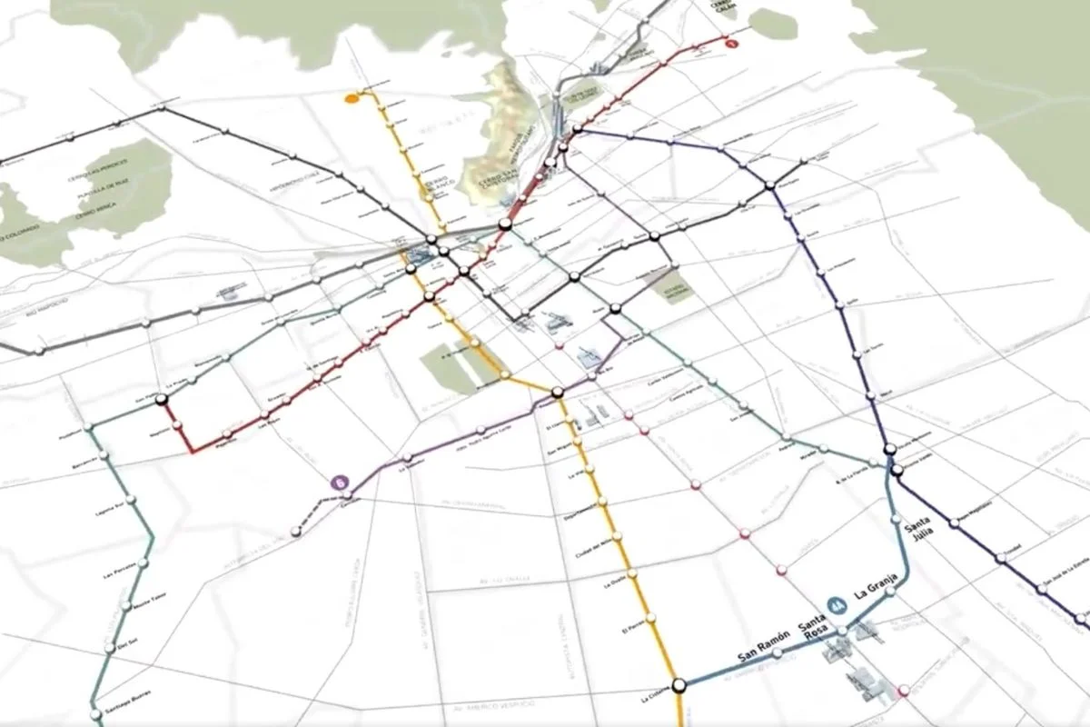 Con 19 estaciones: Revisa el trazado de la Línea 9 del Metro de Santiago que beneficiará a 8 comunas