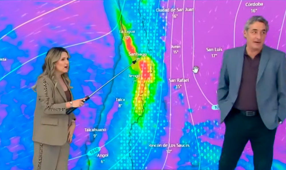 VIDEO| Michelle Adam y la nieve en Santiago: “Habrá un derrumbe térmico porque bajará mucho la temperatura”