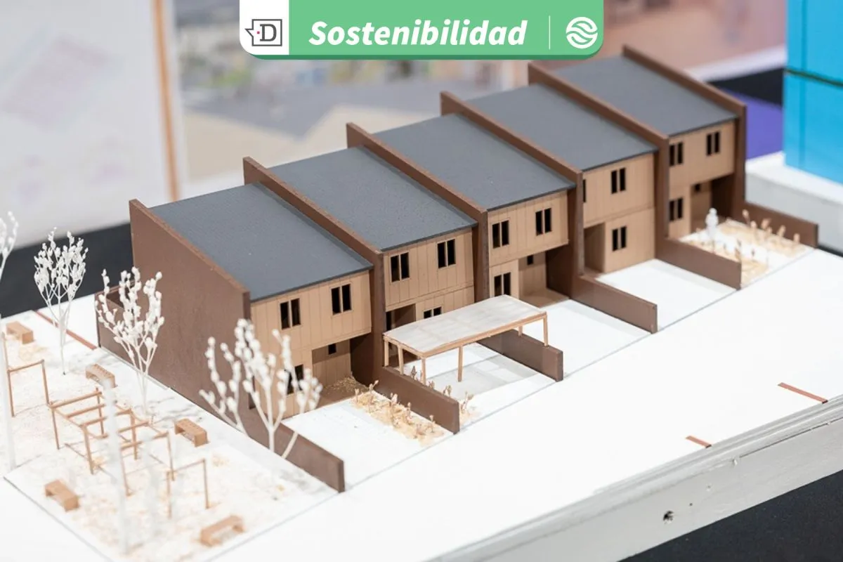 Viviendas sociales hechas en madera: El proyecto piloto de construcción sostenible en San Pedro de la Paz