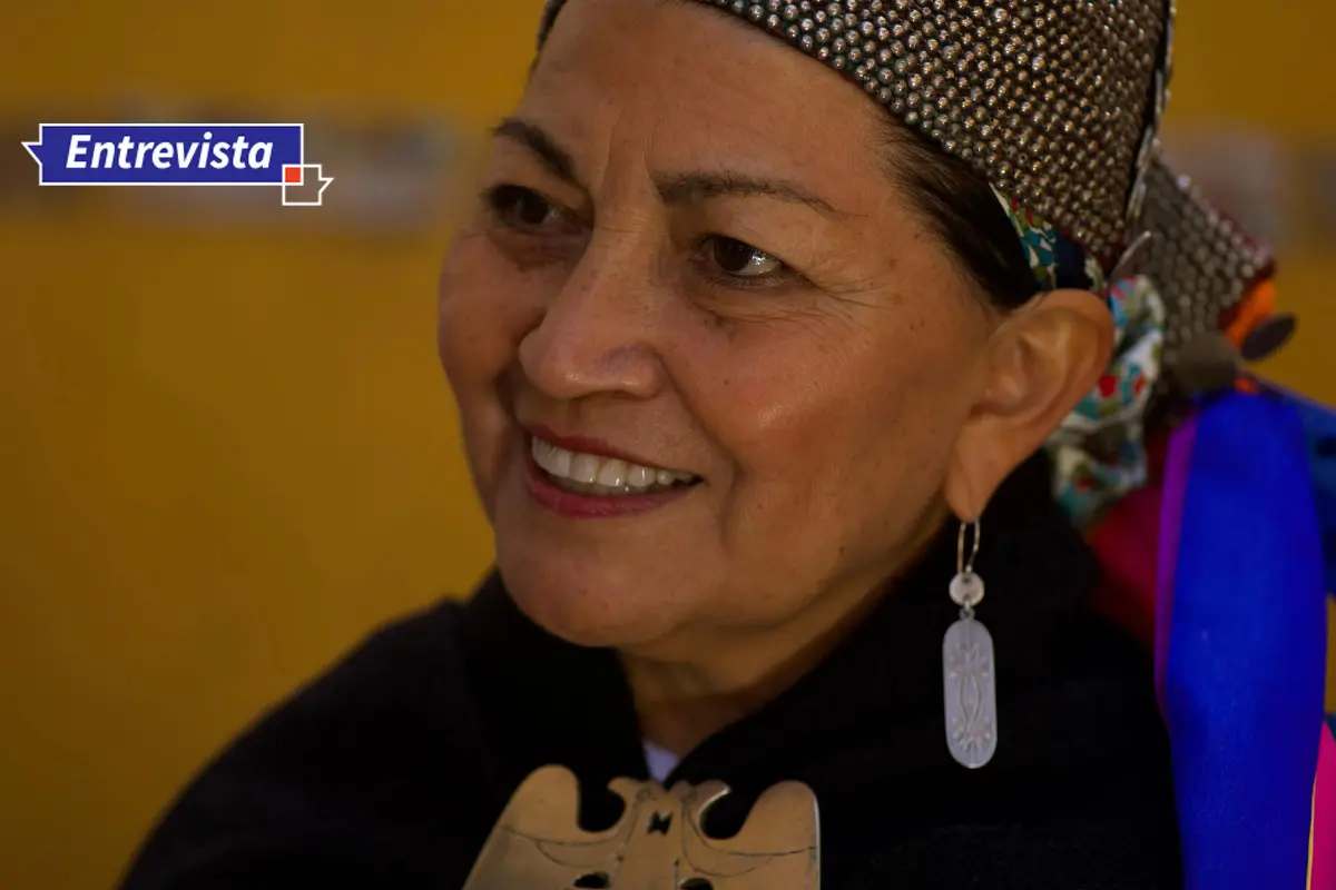 Elisa Loncon, candidata al Senado: 