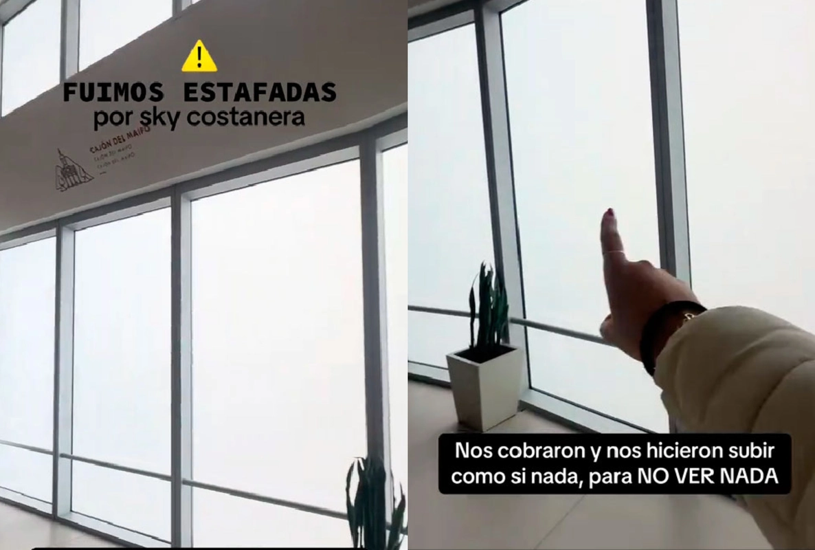 VIDEO| Turista reclama contra Sky Costanera porque no vio que había niebla: Es viral por lluvia de respuestas en su contra
