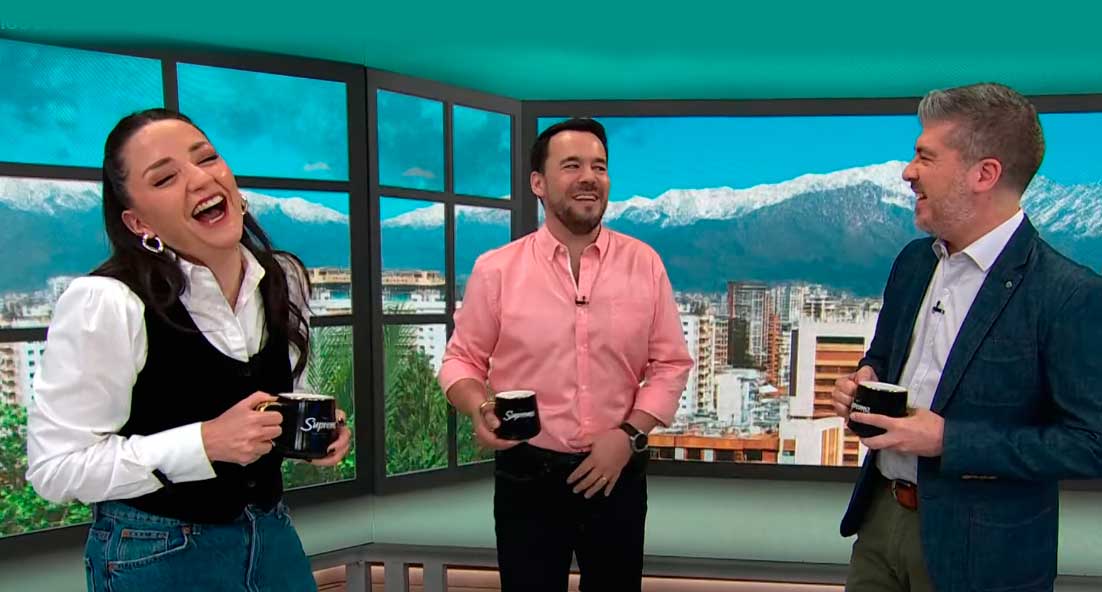 VIDEO| El troleo en matinal de CHV a la corbata de Kaiser en debate: 