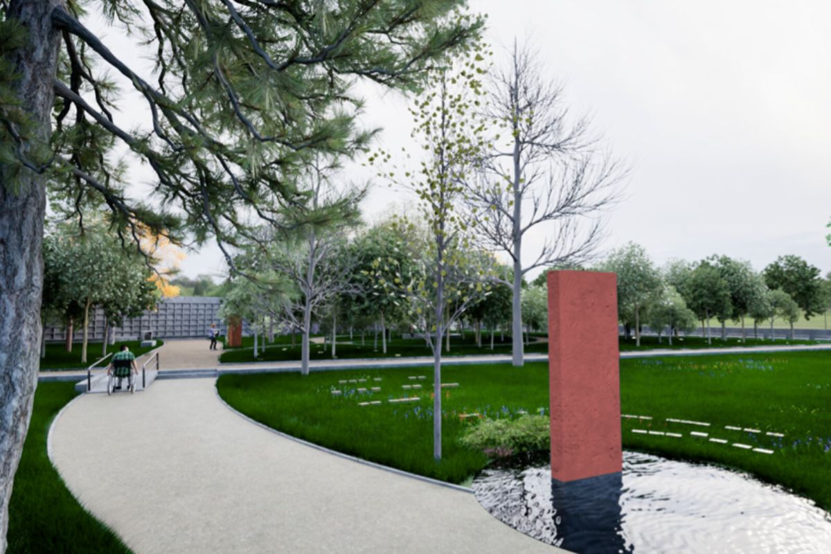 Vista recorrido y de la obra ‘Toba Roja” en homenaje a Marta Brunet.