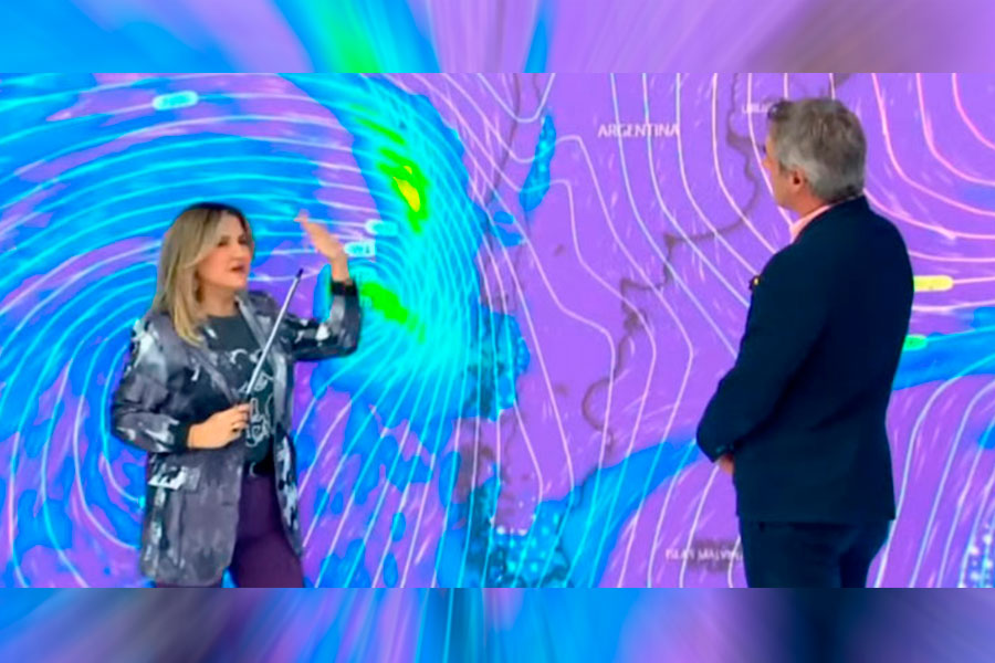 “Será un verdadero temporal”: Michelle Adam avisa de fuerte lluvia, muchísimo viento y río atmosférico