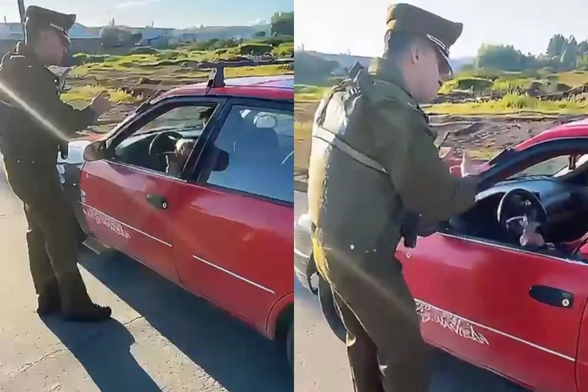 VIDEO| Carabinero saca aplausos por comunicarse en lengua de señas con conductor durante fiscalización en Yumbel