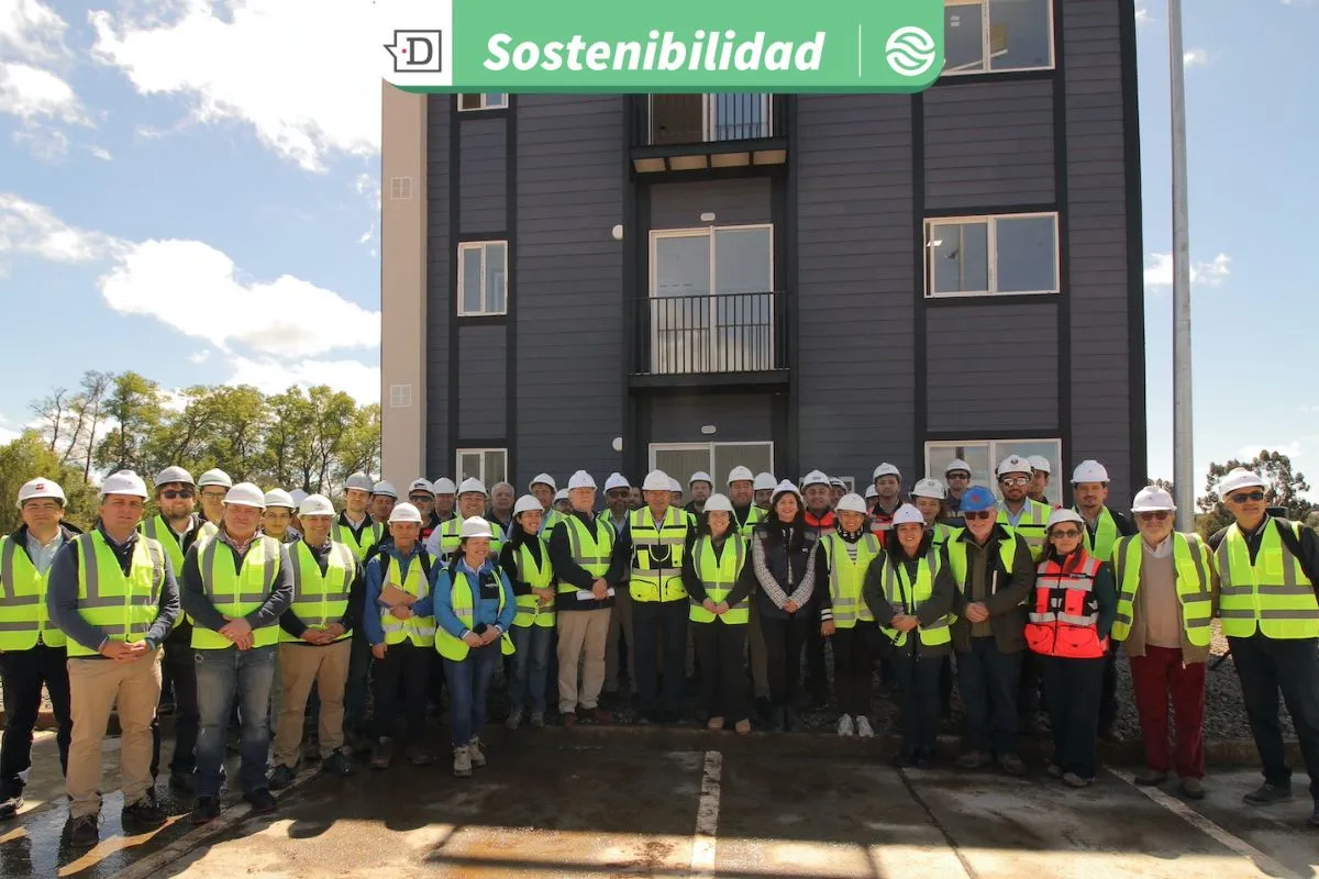 Viviendas sociales sostenibles para La Araucanía: Inauguran edificio modular con bajo impacto ambiental hecho en madera