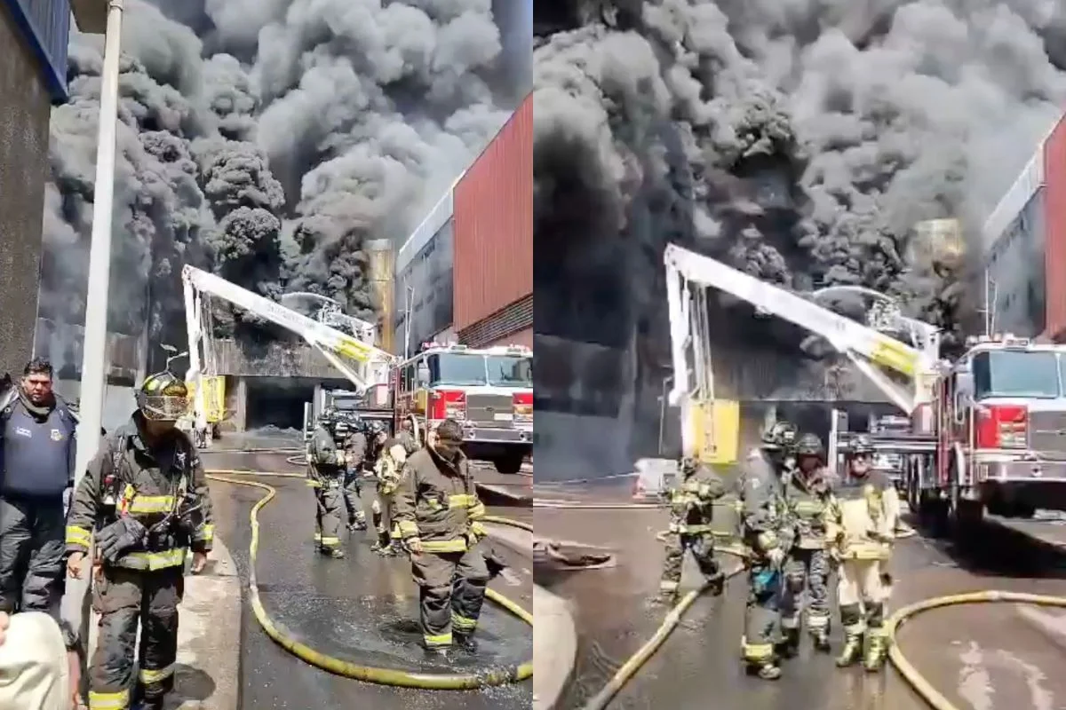 VIDEO| Voraz incendio afecta a recinto amurallado de la ZOFRI en Iquique: Bomberos llevan 15 horas trabajando