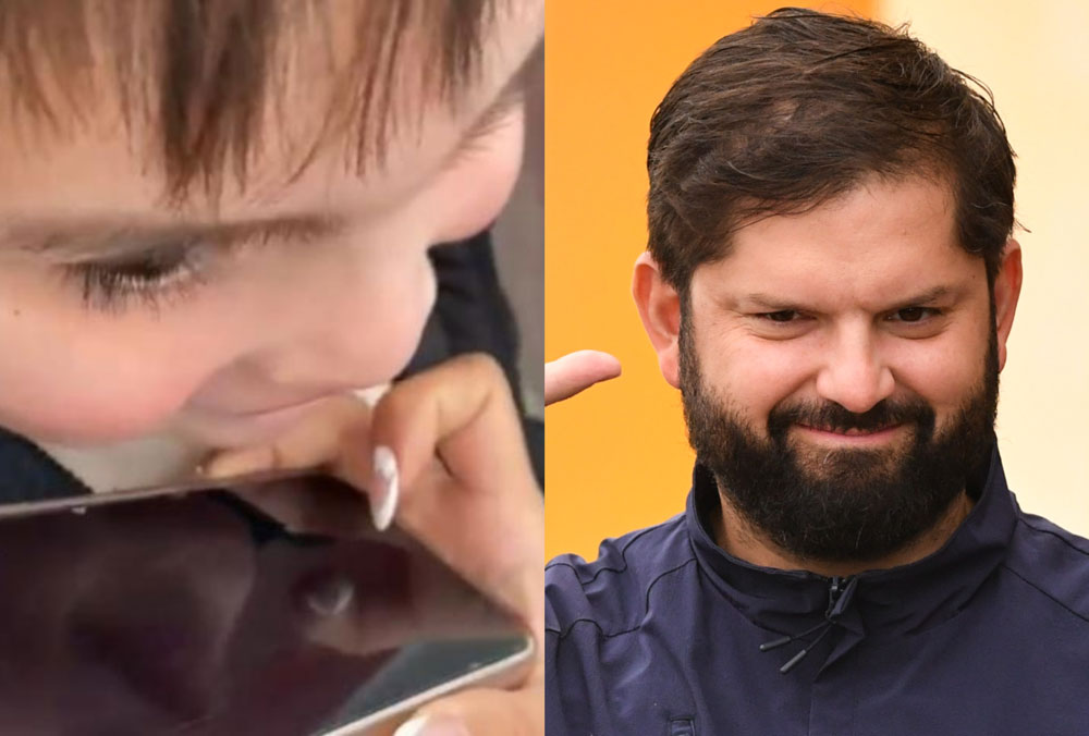 VIDEO| “¡No te pases!”: Niño que lloró porque Boric termina su mandato recibió llamado del Presidente