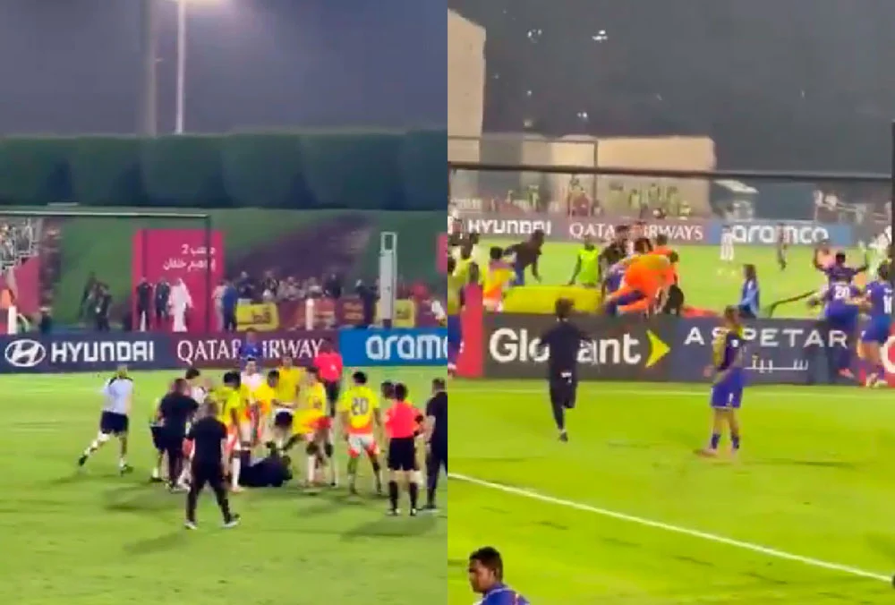 VIDEO| Escándalo en Mundial Sub-17: Colombia vs Francia termina con brutal pelea de jugadores, técnicos y familiares