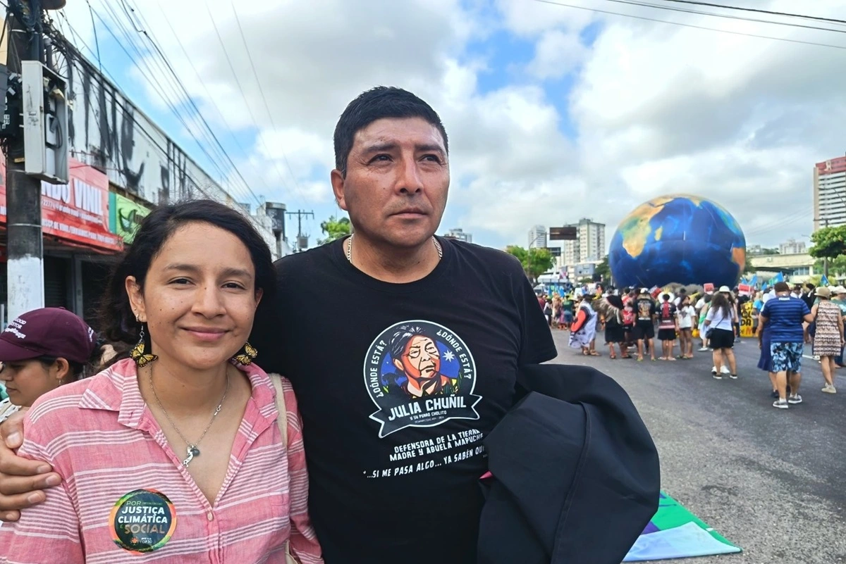 Hijos de Julia Chuñil, pescadores, científicos y hasta Juan Carlos Bodoque alzan la voz desde el país en la COP 30 en Brasil