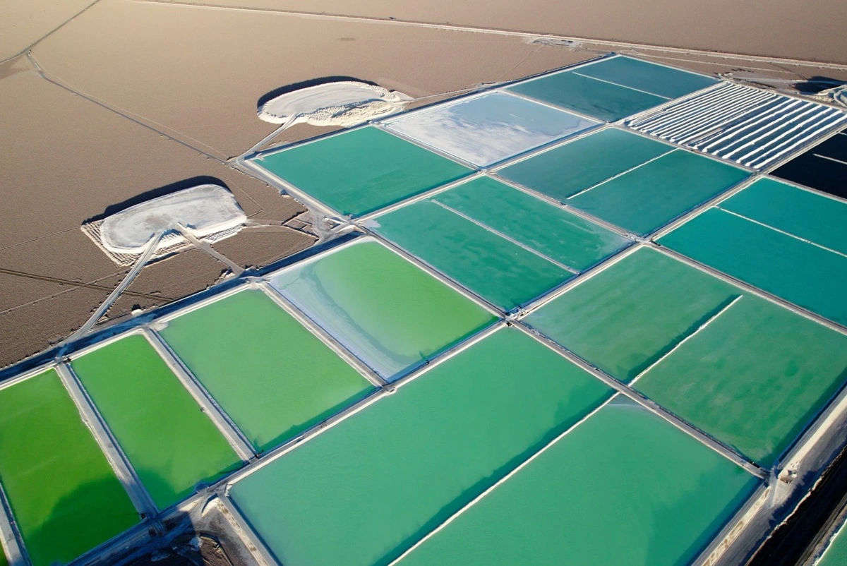 Minería del litio en el norte de Chile.