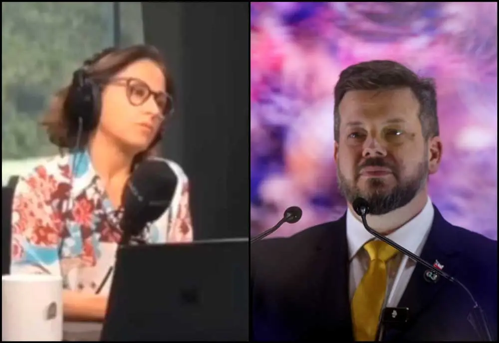 VIDEO| “Es una acusación que no se la voy a permitir”: Constanza Santamaría frena a Johannes Kaiser y libertario corta entrevista
