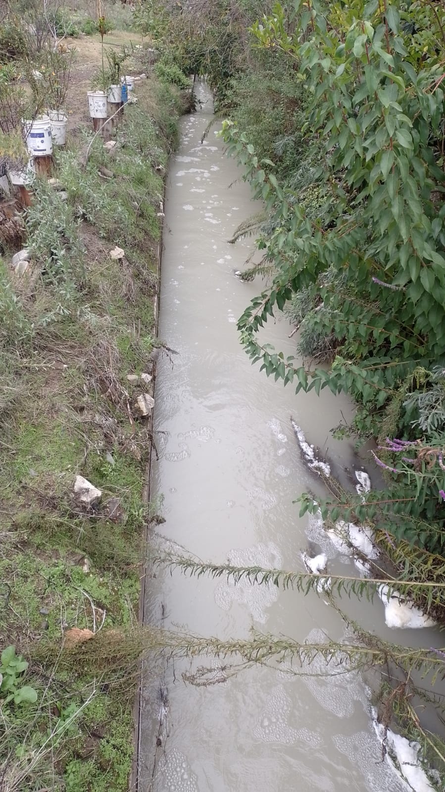 Imagen del derrame de sustancias químicas