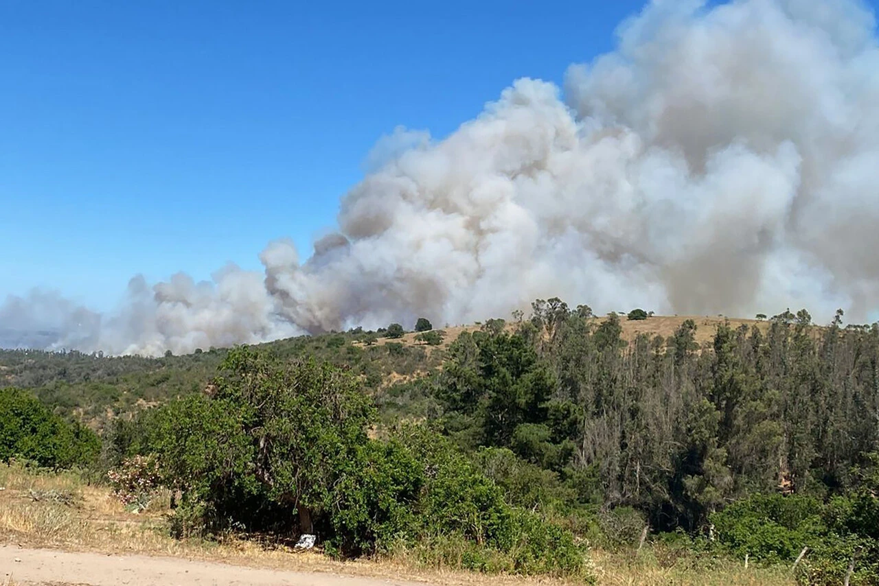 Detienen a sujeto acusado de colgarse de la luz en un poste: Habría generado mega incendio de San Pedro en Melipilla