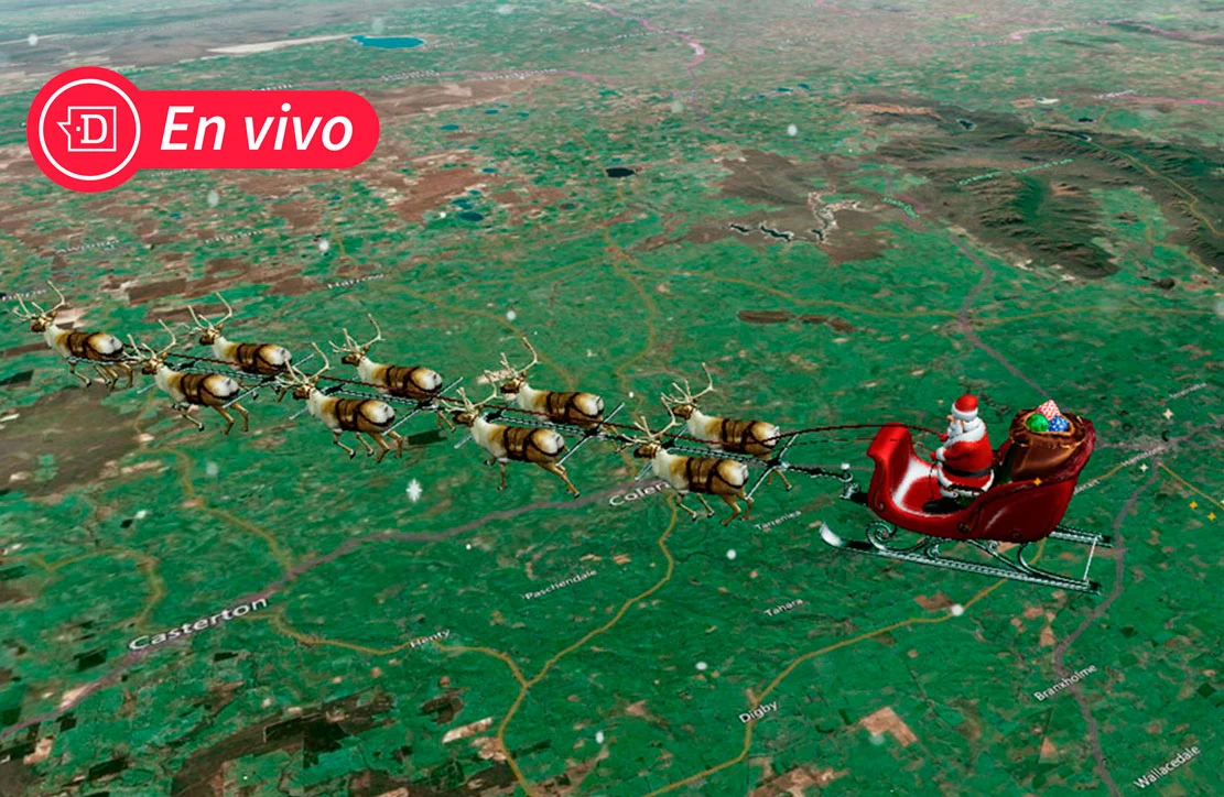 EN VIVO| ¡Ya viene el Viejito Pascuero! Sigue en directo el trayecto de Santa Claus por todo el mundo