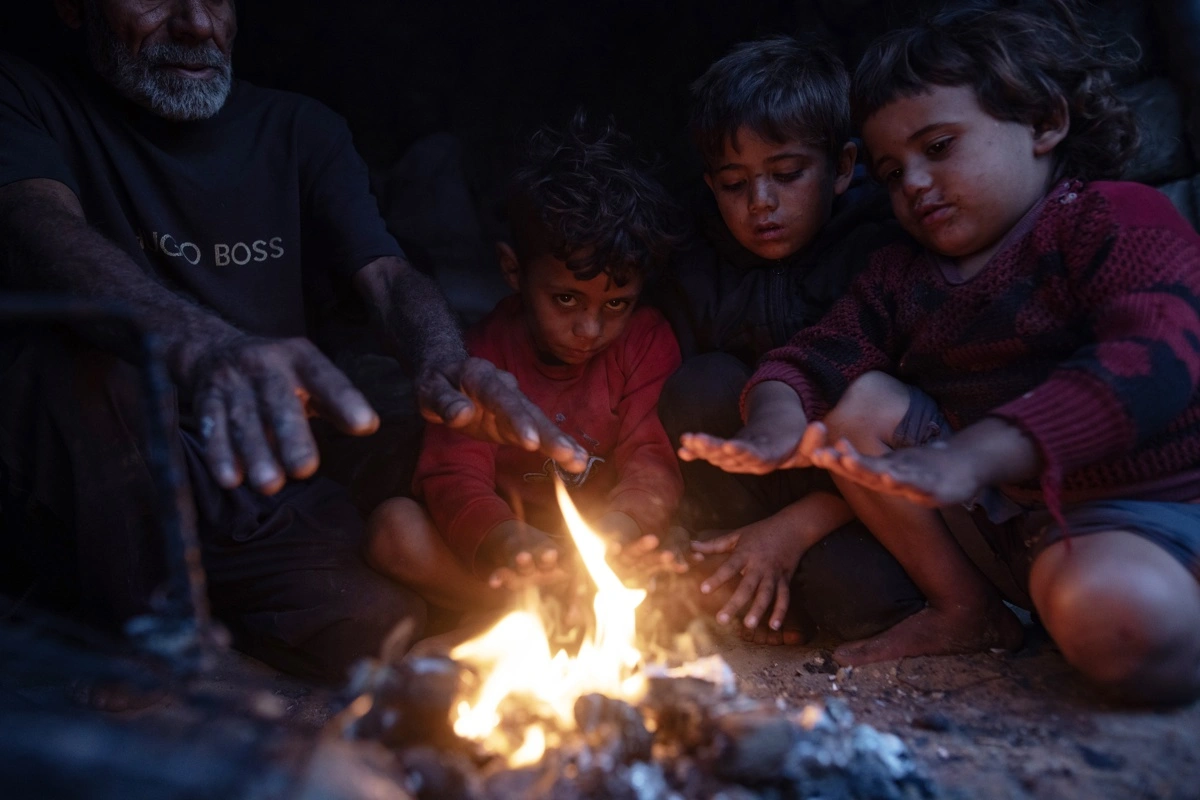 Gaza bajo agua: Palestinos resisten inundaciones y heladas en carpas o edificios en ruinas que colapsan por el viento