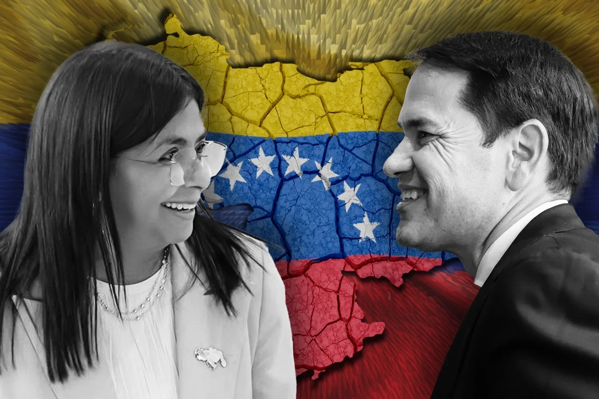Delcy Rodríguez y Marco Rubio: las dos caras del nuevo régimen en Venezuela