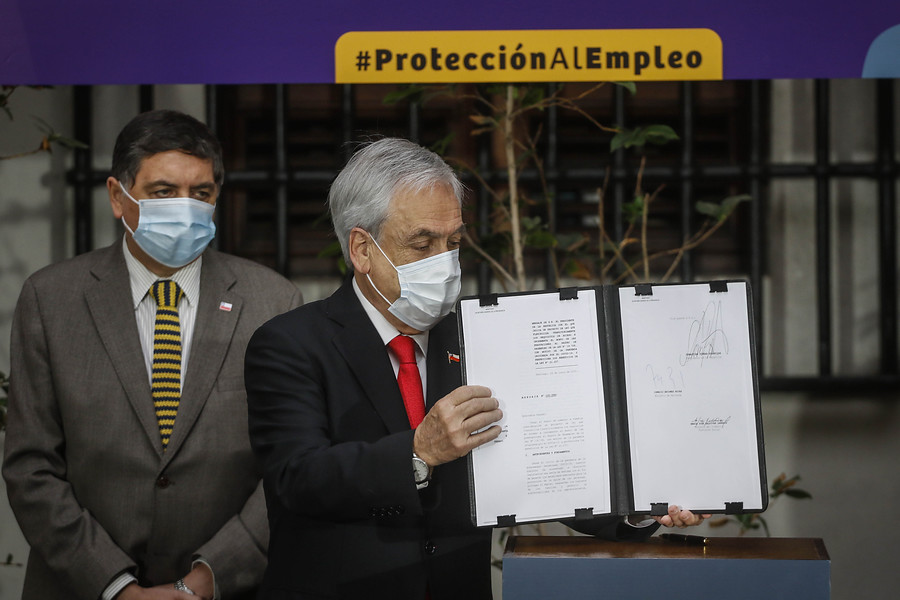 Claudio Alvarado y expresidente Sebastián Piñera