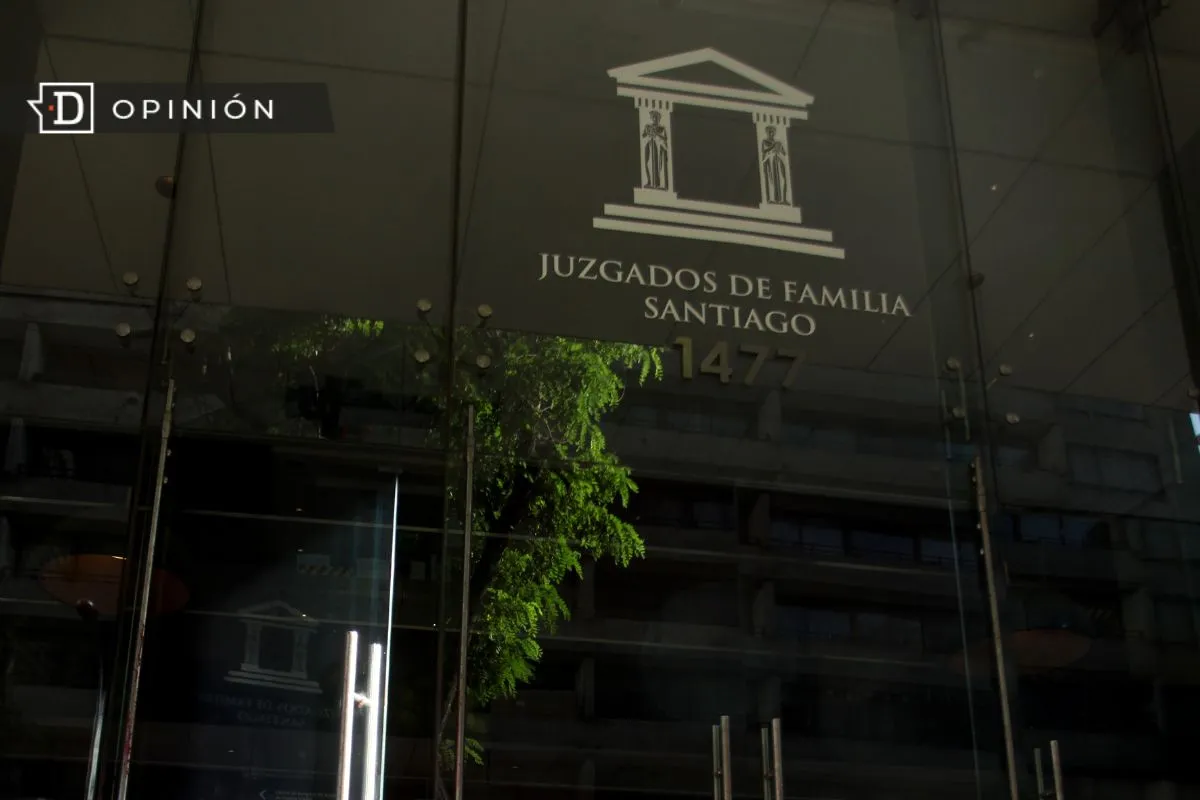 Entrada a los juzgados de familia de Santiago